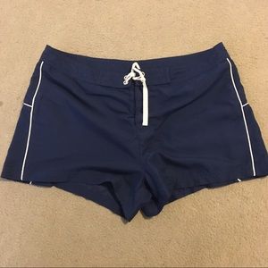 Navy blue Faded Glory swim shorts
